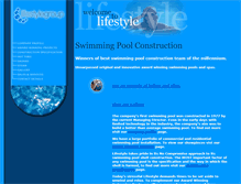 Tablet Screenshot of lifestyle-pools.co.uk